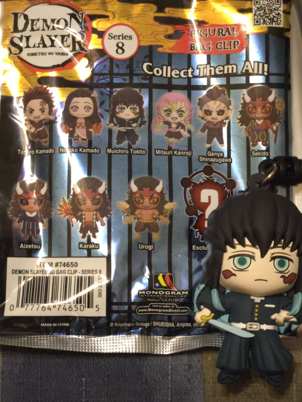 Demon Slayer Series 8 Figural Blind Bag Clip Muichiro Tokito
