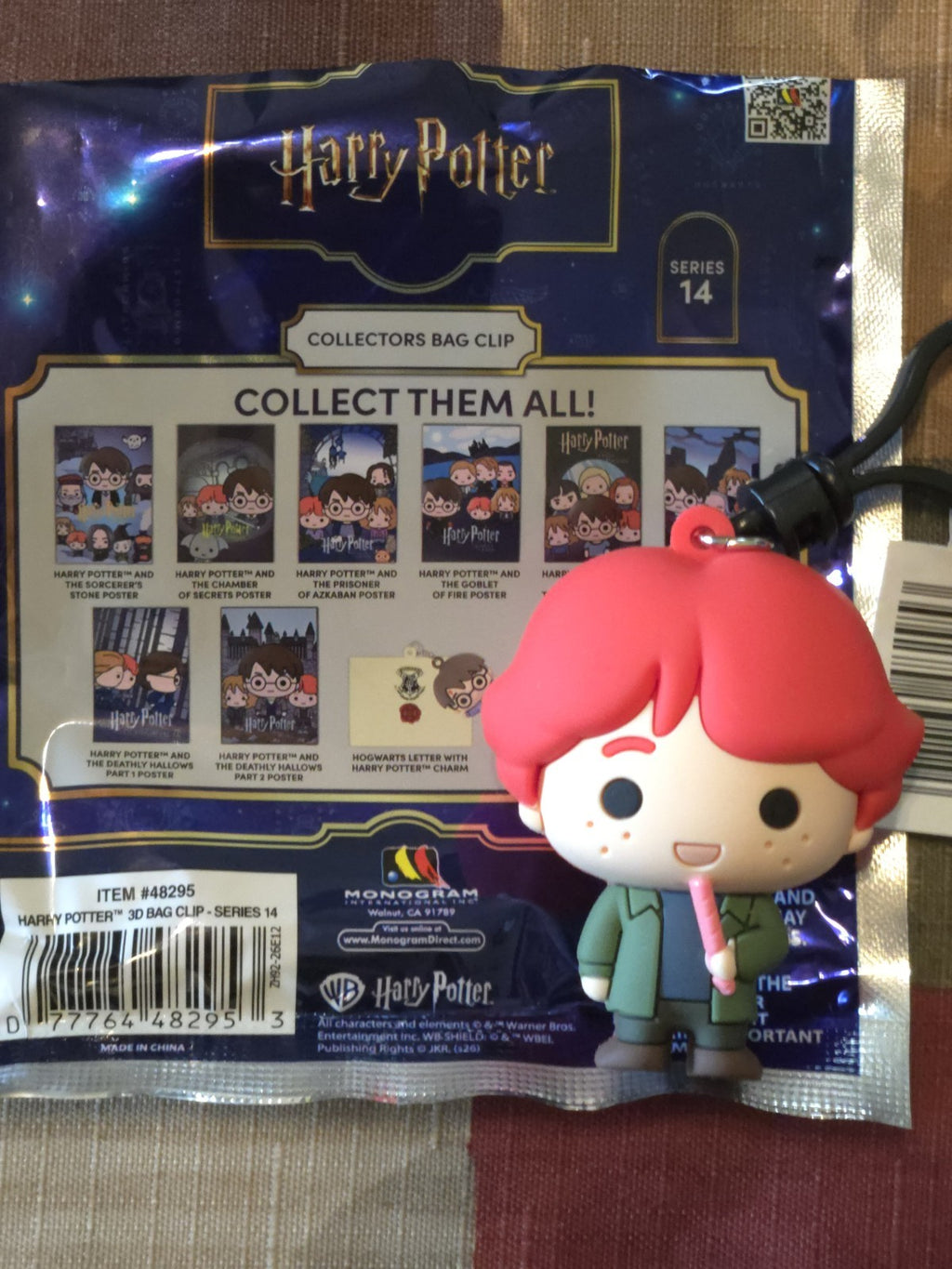Harry Potter Series 14 3D Foam Blind  Bag Clip Ron Weasley Exclusive B (CHASE)