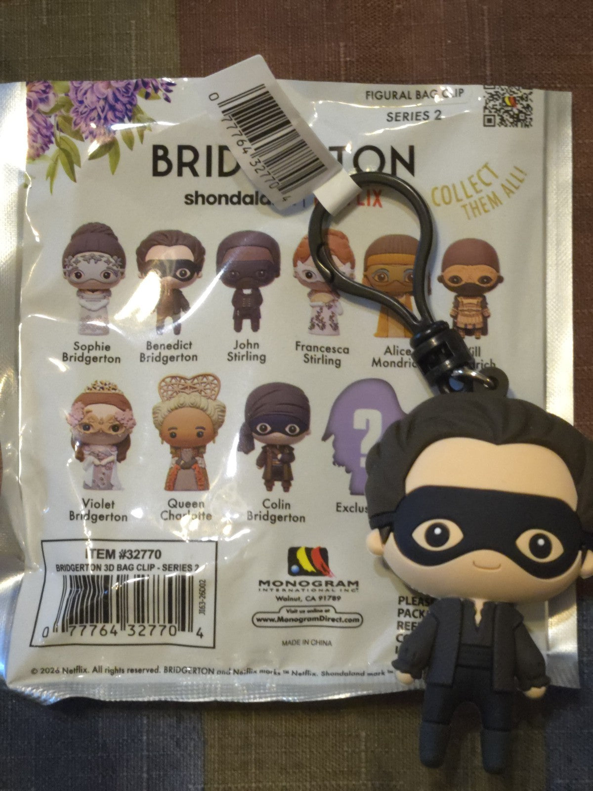 Bridgerton Series 2 Blind Bag Clip Benedict Bridgerton