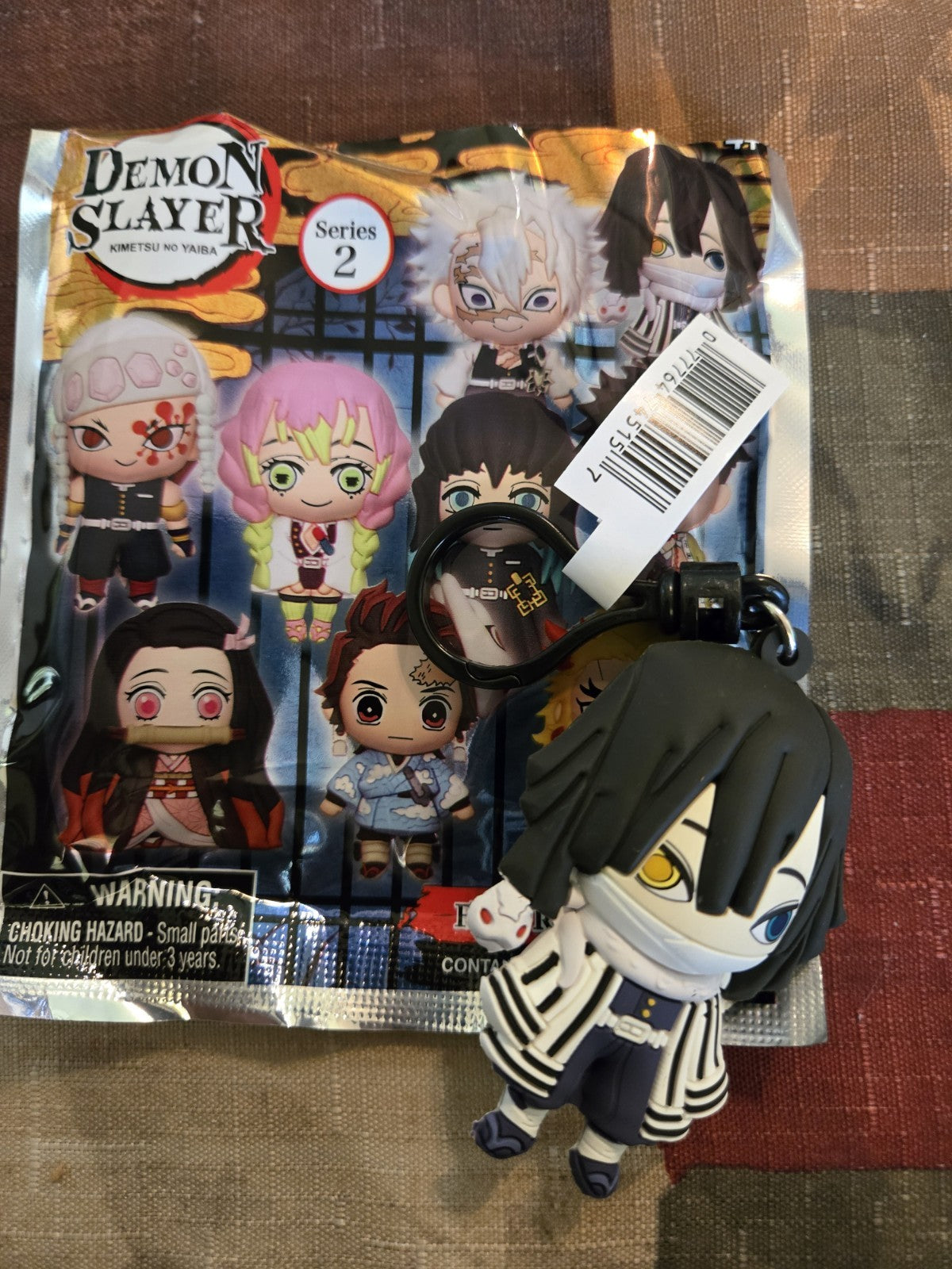 Demon Slayer  3D Foam Blind Bag Clip Series 2 Obanai Iguro