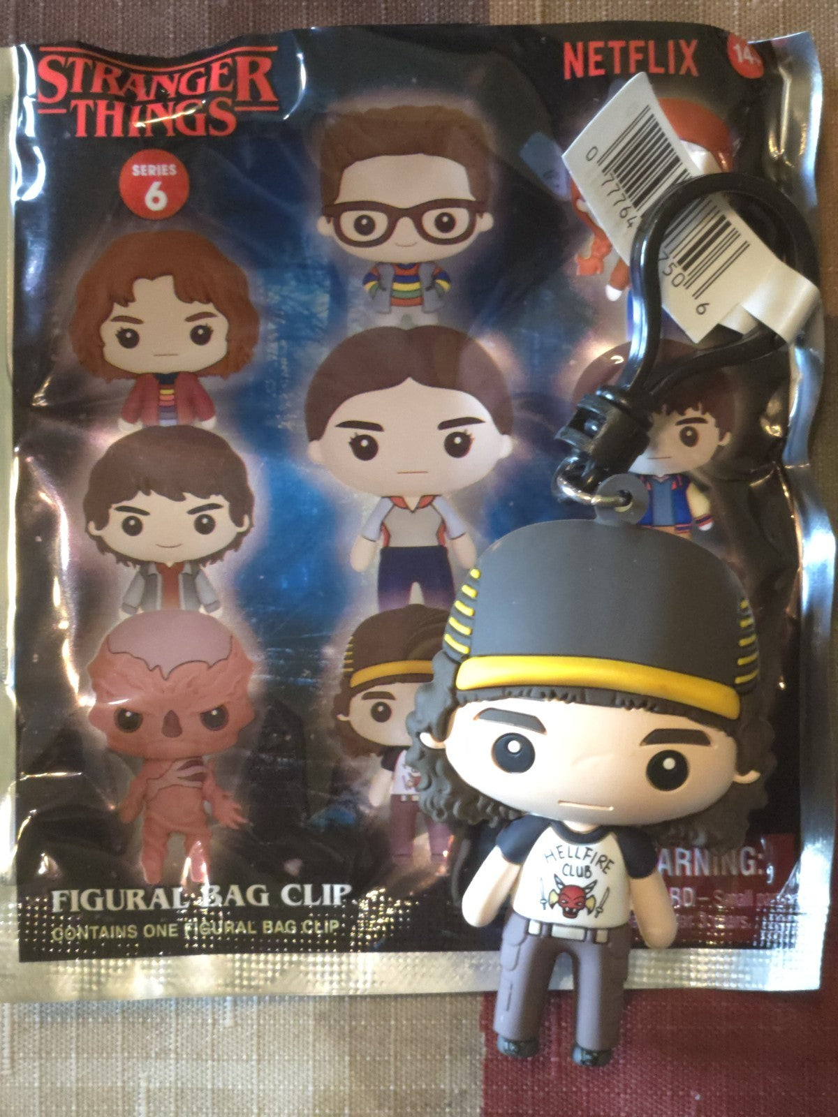 Stranger Things Series 6 Figural Blind Bag Clip Dustin Henderson 