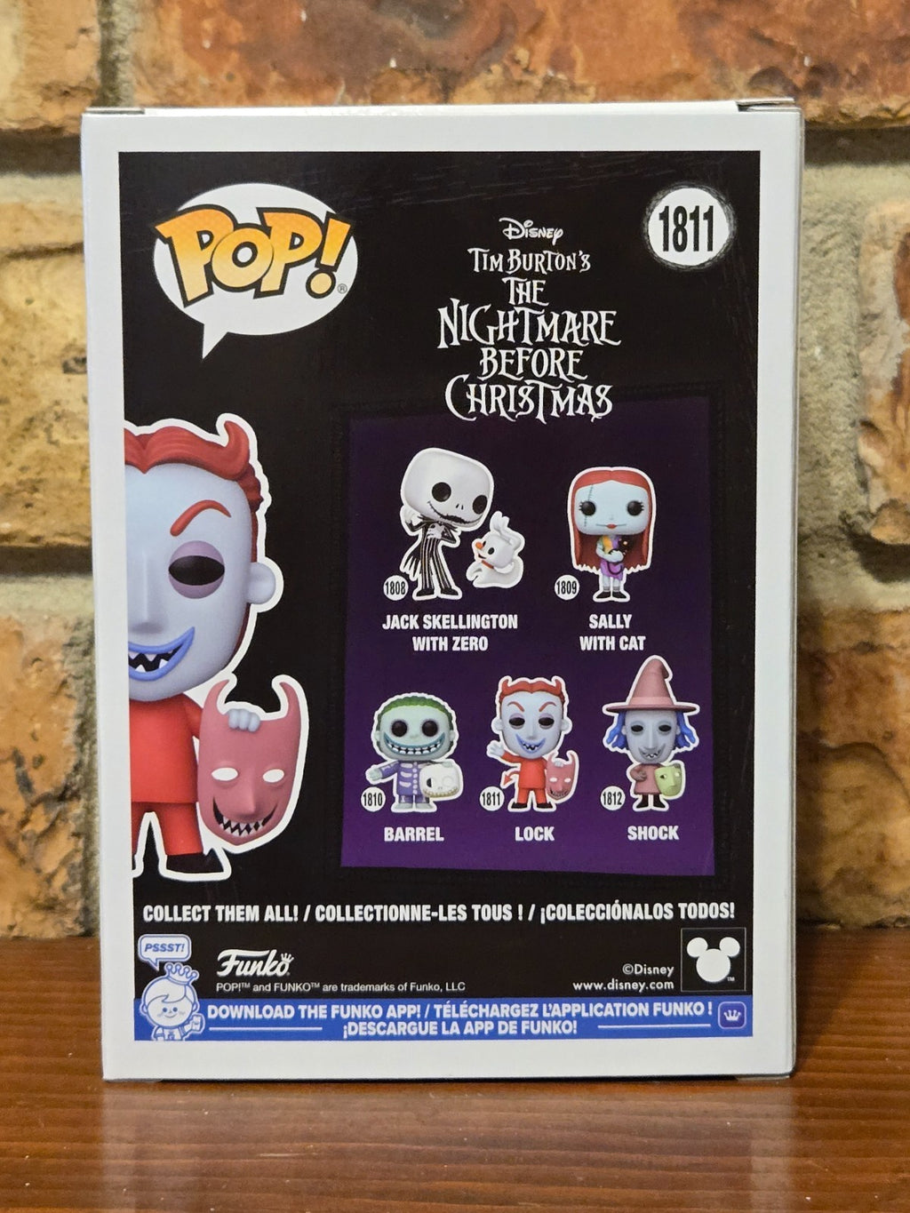 Funko Pop! The Nightmare Before Christmas Lock #1811 Glow In Dark Exclusive