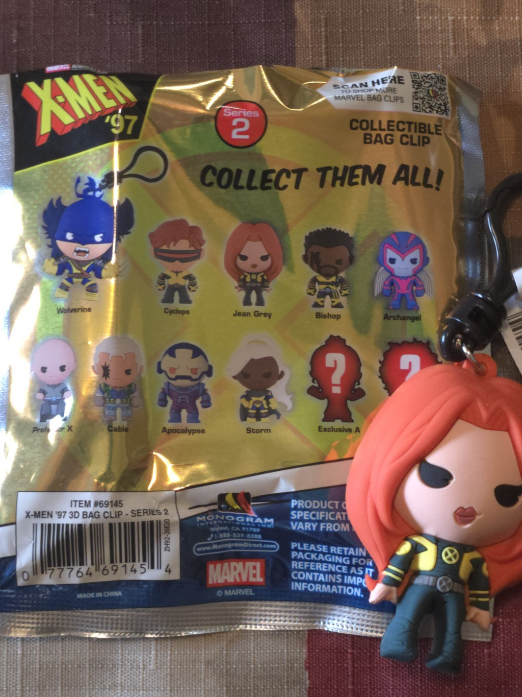 X-Men '97  3D Foam Blind Bag Clip Jean Gray