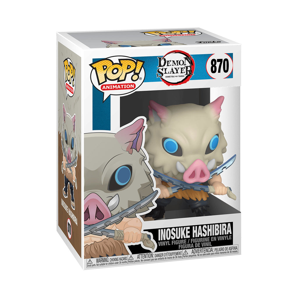 Funko Pop! Inosuke Hashibira #870 Demon Slayer Kimetsu no Yaiba (Box Damage)
