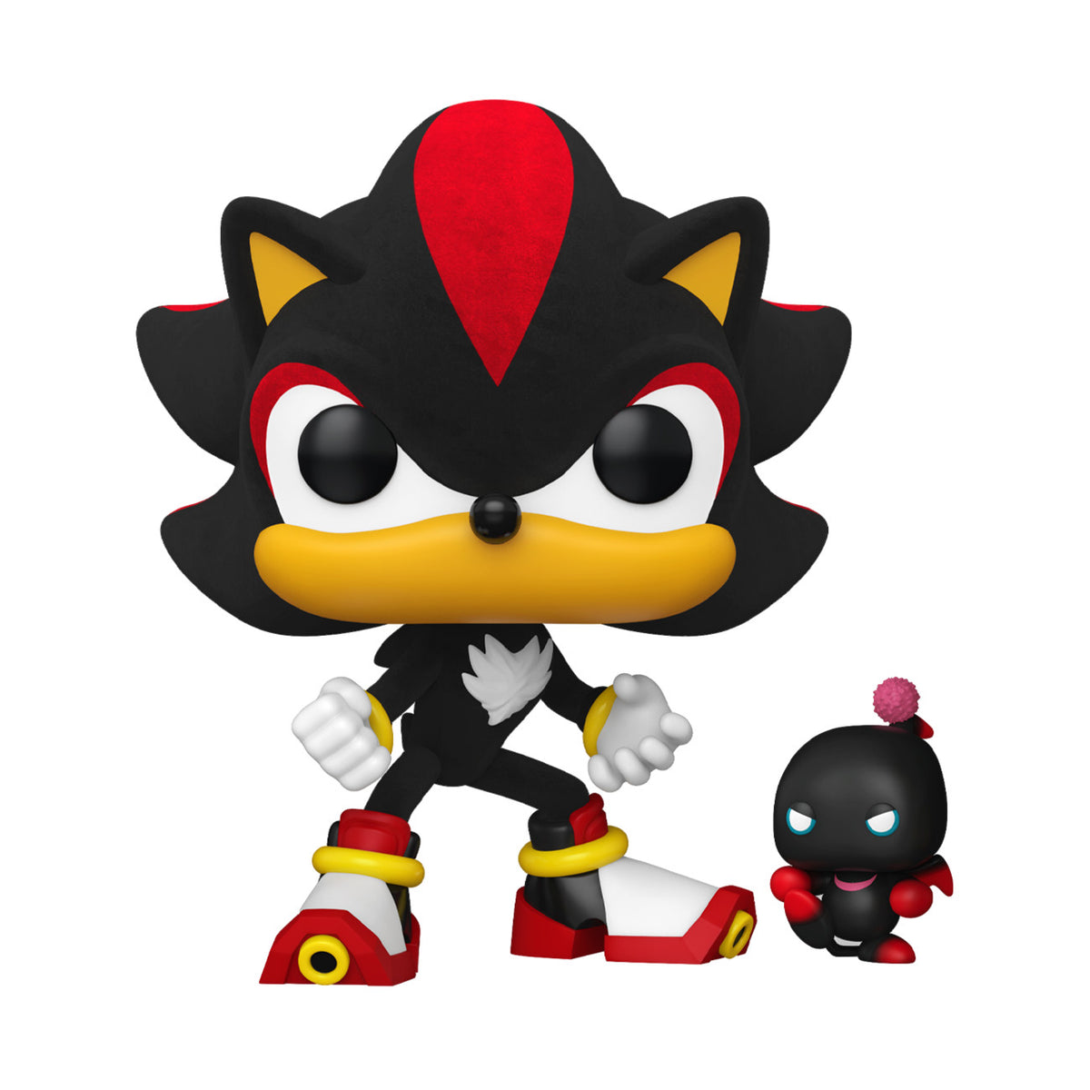 Funko Pop! Sonic The Hedgehog Shadow With Dark Chao #1151 Flocked SE W/Protector